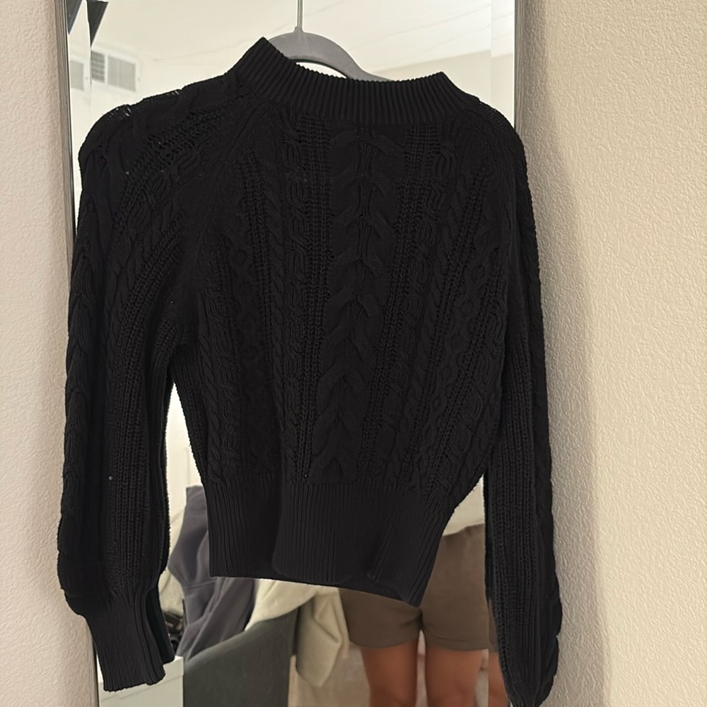 Black knitted sweater